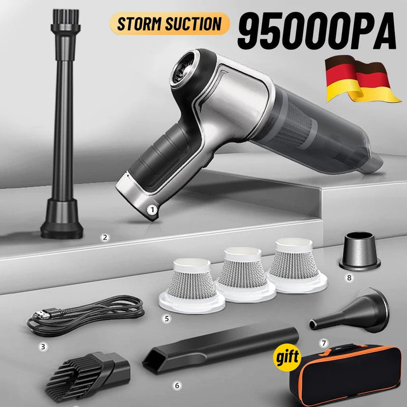 High-Performance Cordless Car Vacuum Cleaner - Ultimate Suction Power for Deep Cleaning