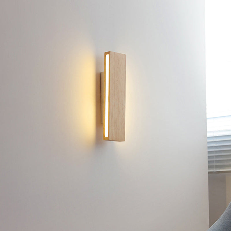 Rotatable Wood LED Wall Light - Stylish & Modern Design for Home Decor