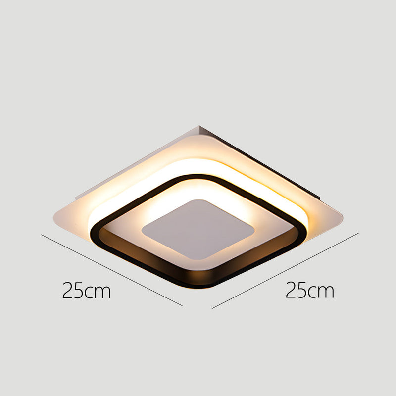 Modern Geometric LED Ceiling Light - Stylish Flush Mount Fixture for Home & Office