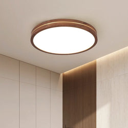 Modern Wooden LED Flush Mount Ceiling Light - Stylish Energy-Efficient Lighting Fixture
