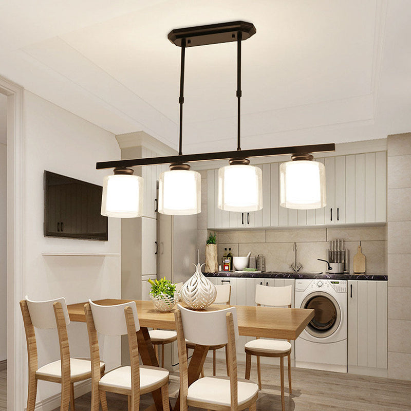 Modern Glass Ceiling Light Fixture for Kitchen Island - Stylish Pendant Lighting for Contemporary Home Decor