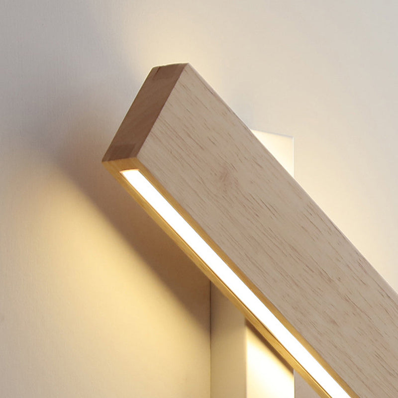 Rotatable Wood LED Wall Light - Stylish & Modern Design for Home Decor