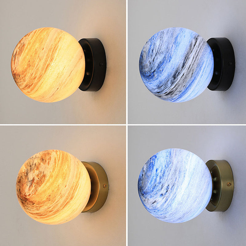 Modern Glass Globe Ceiling Light Fixture - Contemporary Pendant Lighting for Home Decor