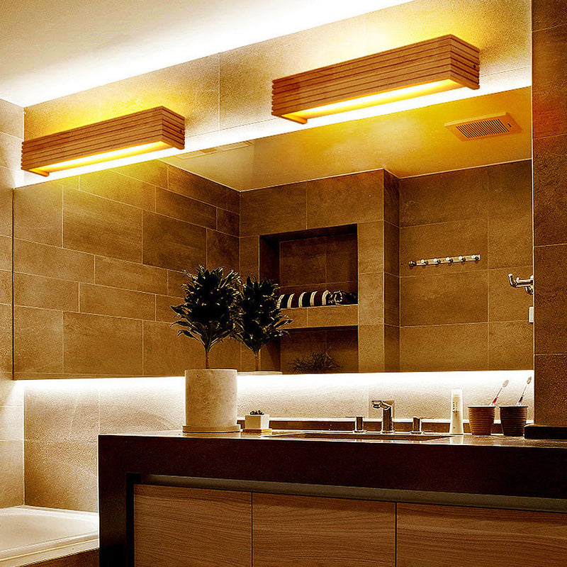 Modern Wood LED Wall Light Fixture - Stylish & Energy-Efficient Lighting for Home Decor