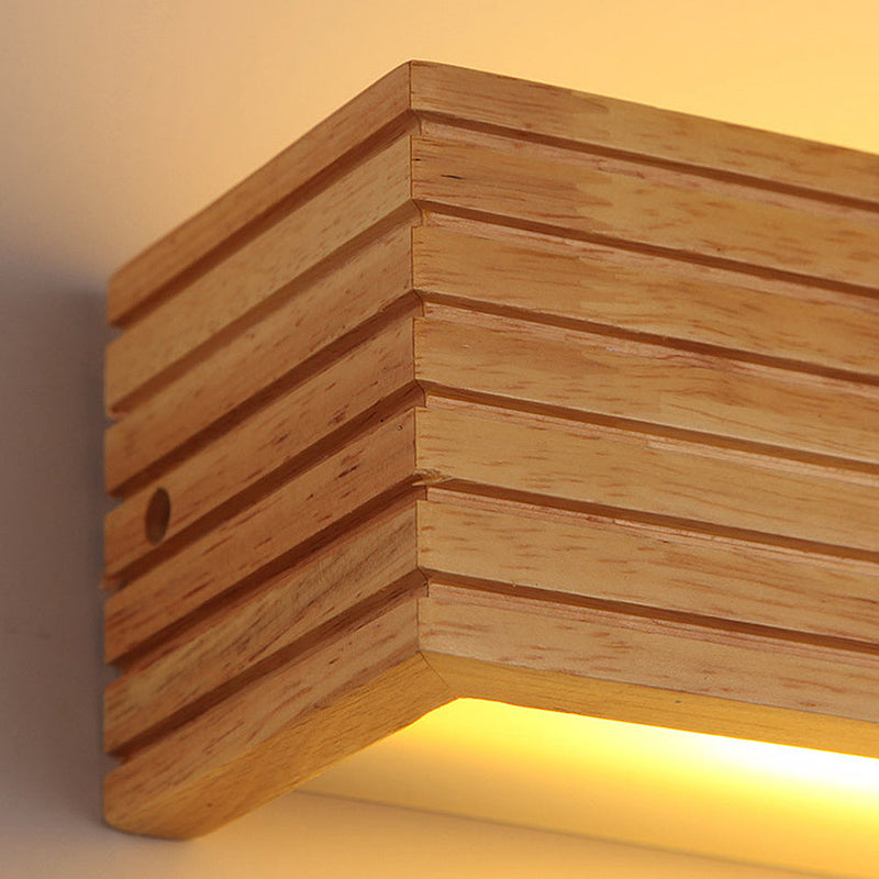 Modern Wood LED Wall Light Fixture - Stylish & Energy-Efficient Lighting for Home Decor