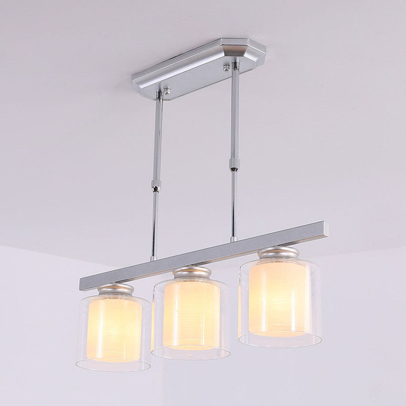 Modern Glass Ceiling Light Fixture for Kitchen Island - Stylish Pendant Lighting for Contemporary Home Decor