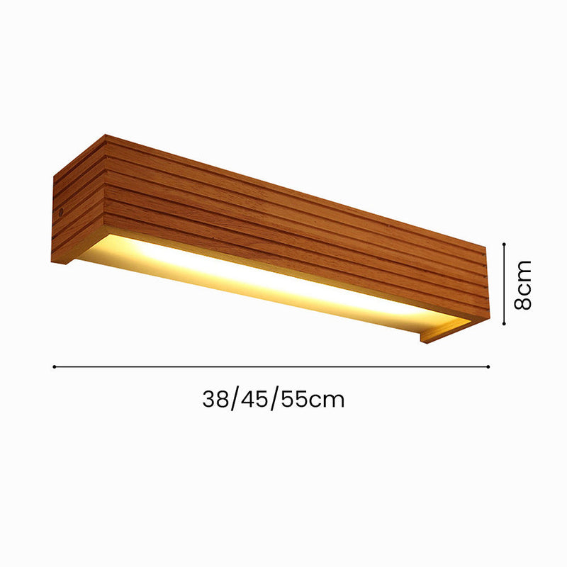 Modern Wood LED Wall Light Fixture - Stylish & Energy-Efficient Lighting for Home Decor