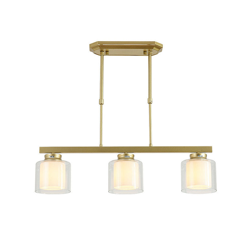 Modern Glass Ceiling Light Fixture for Kitchen Island - Stylish Pendant Lighting for Contemporary Home Decor
