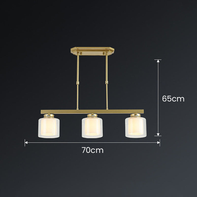 Modern Glass Ceiling Light Fixture for Kitchen Island - Stylish Pendant Lighting for Contemporary Home Decor