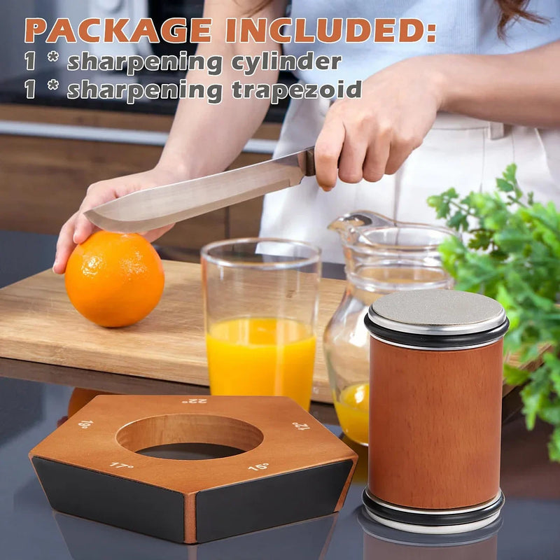 Manual Diamond Knife Sharpener Set - Precision Rolling Design for Effortless Blade Sharpening