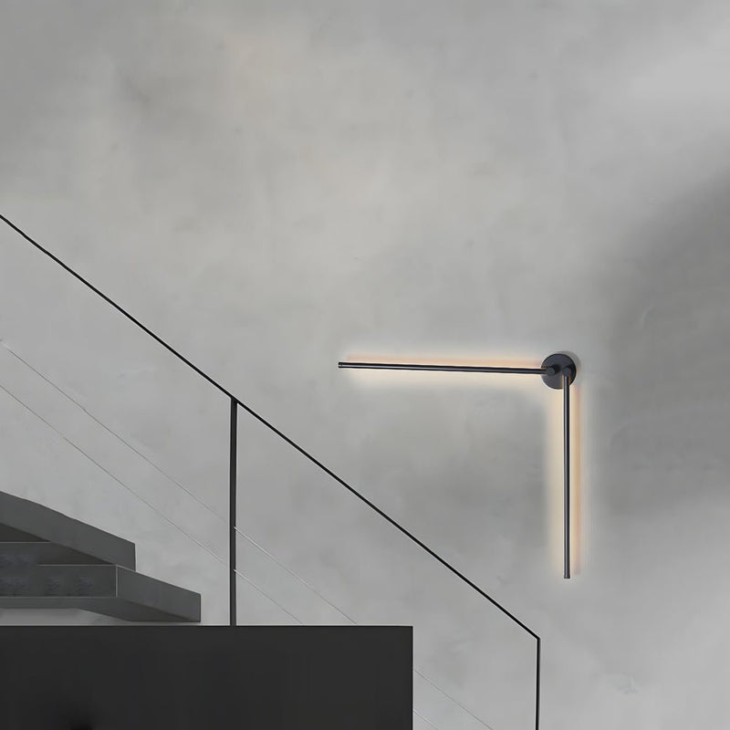 1 PC Modern Black Rotatable Linear LED Wall Sconce - Stylish & Adjustable Lighting Fixture