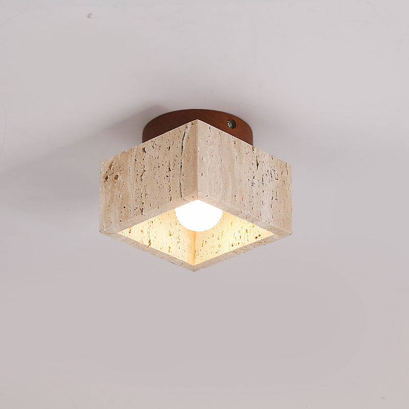 Modern Wood Cylinder Flush Mount Ceiling Light Fixture - Stylish & Energy-Efficient Lighting for Home Decor