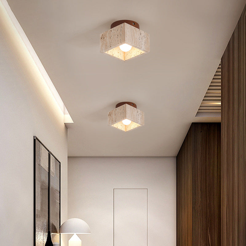 Modern Wood Cylinder Flush Mount Ceiling Light Fixture - Stylish & Energy-Efficient Lighting for Home Decor