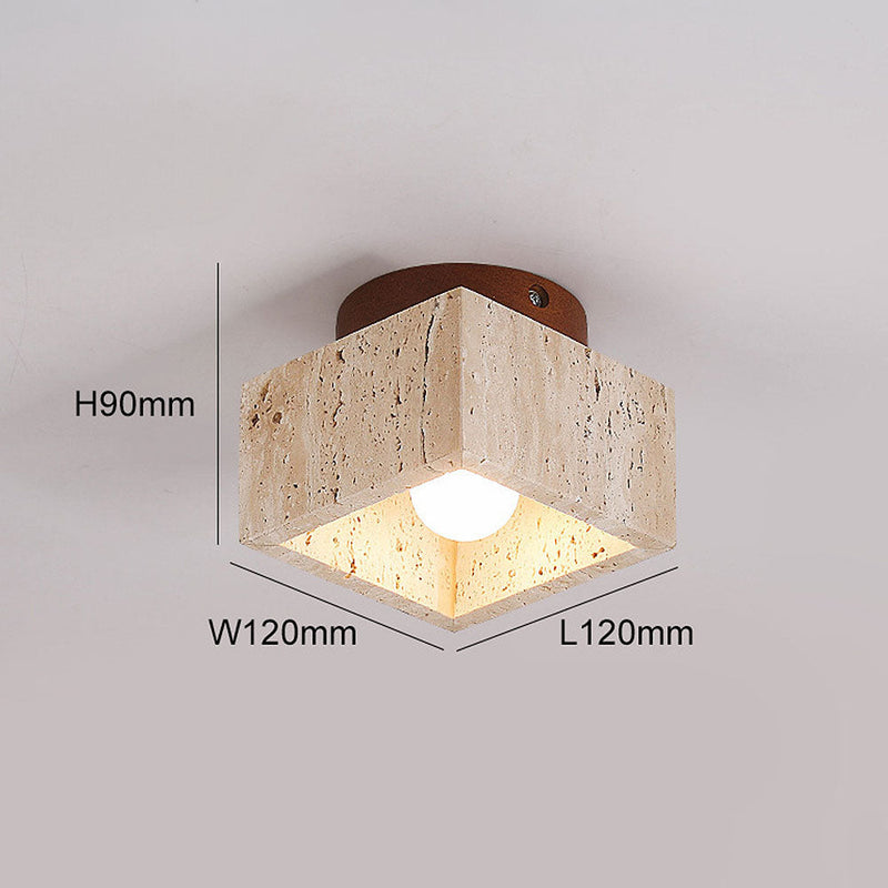 Modern Wood Cylinder Flush Mount Ceiling Light Fixture - Stylish & Energy-Efficient Lighting for Home Decor