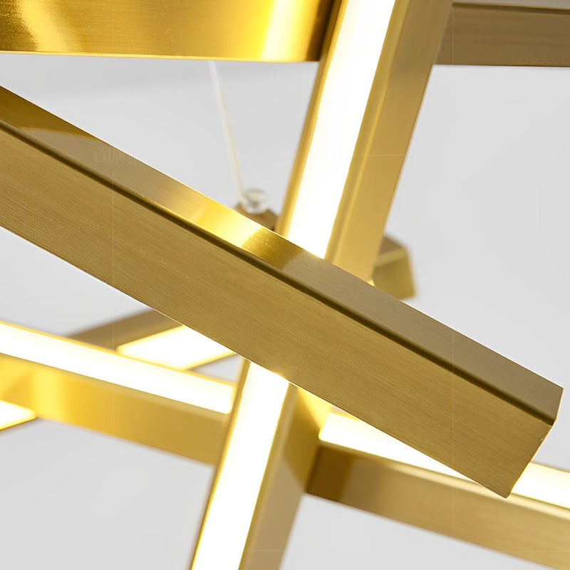 8-Light Modern LED Sputnik Chandelier - Stylish Ceiling Light Fixture for Contemporary Home Decor