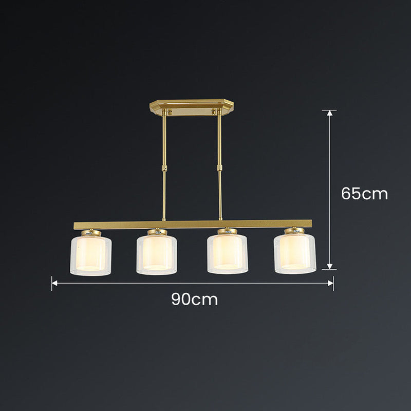 Modern Glass Ceiling Light Fixture for Kitchen Island - Stylish Pendant Lighting for Contemporary Home Decor