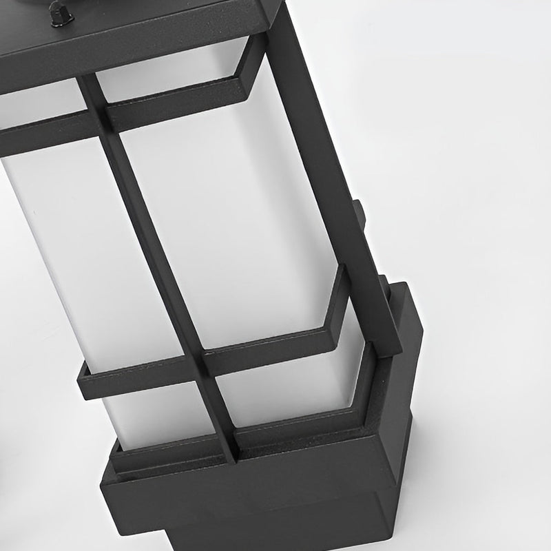 3-Light Waterproof Black Modern Outdoor Post Lights - Stylish Public Lighting for Patios, Gardens, and Walkways