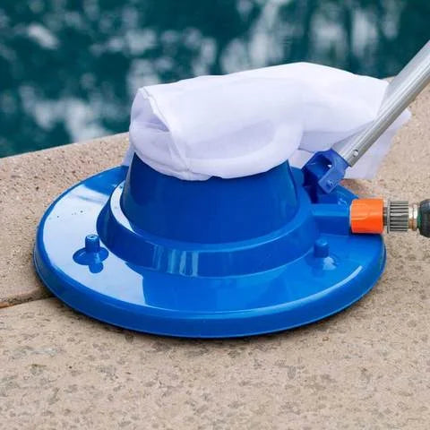 Heavy-Duty Pool Leaf Vacuum - Large Capacity Leaf Sucker for Inground & Above Ground Swimming Pools (Blue) - Efficient Debris Removal Tool