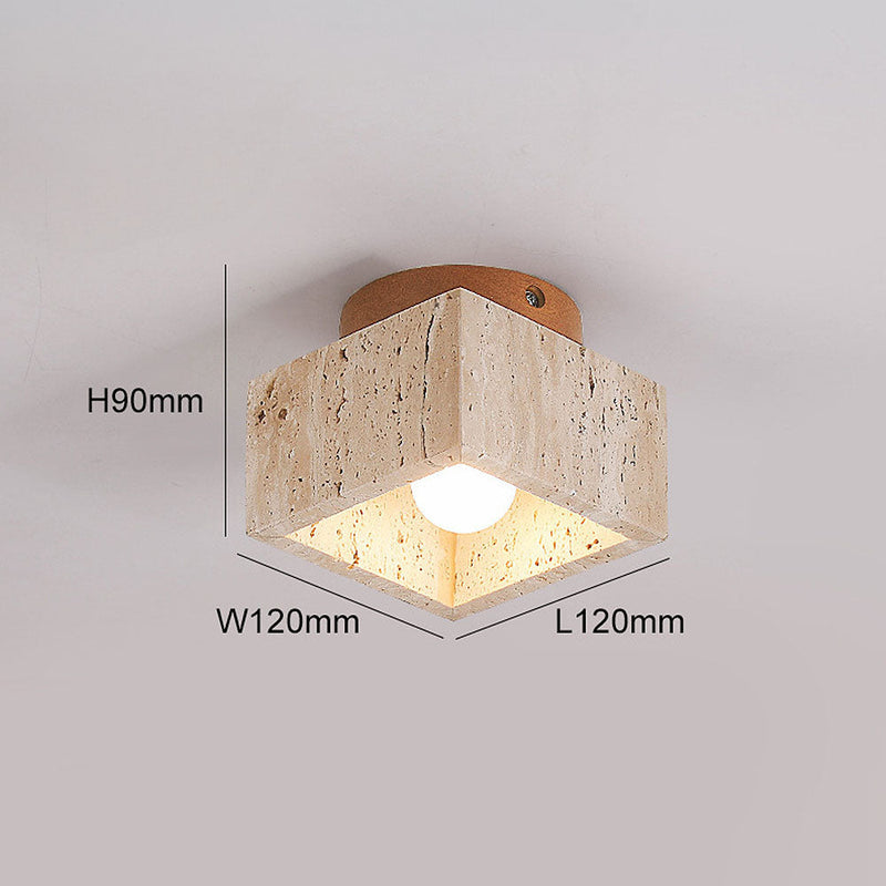Modern Wood Cylinder Flush Mount Ceiling Light Fixture - Stylish & Energy-Efficient Lighting for Home Decor