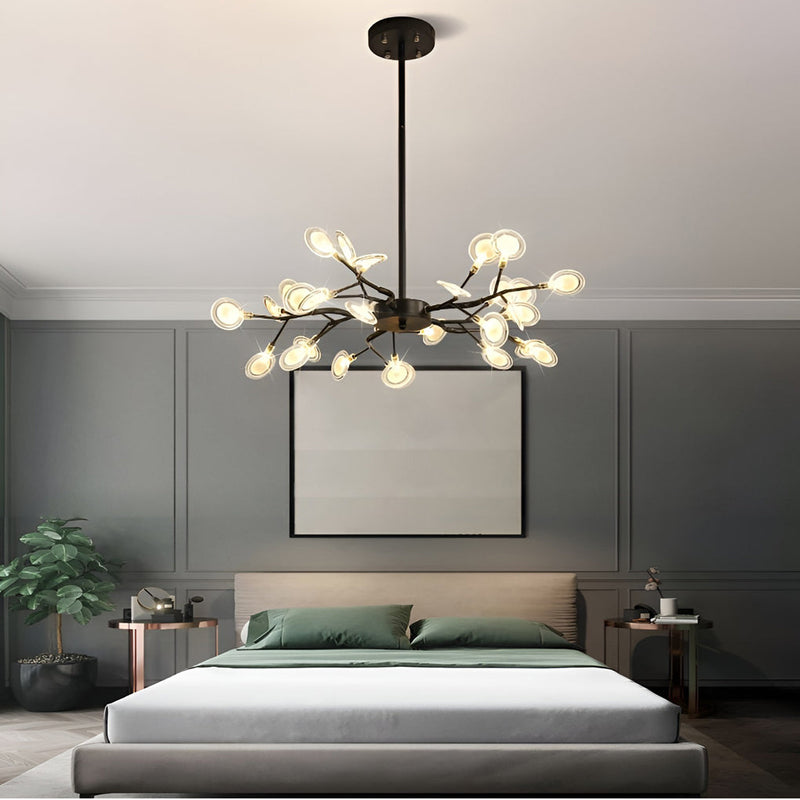 Nordic Branches Metal & Acrylic Chandelier - Modern Hanging Ceiling Light Fixture