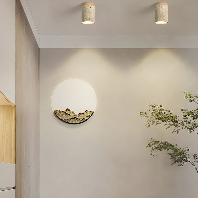 Modern Wood Cylinder Flush Mount Ceiling Light Fixture - Stylish & Energy-Efficient Lighting for Home Decor