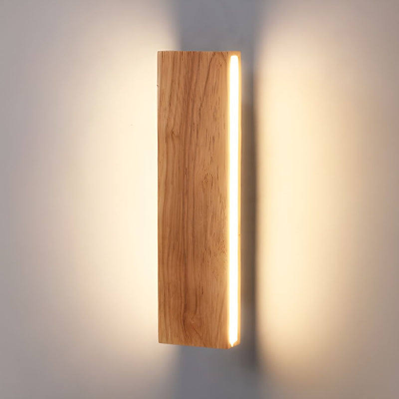 Rotatable Wood LED Wall Light - Stylish & Modern Design for Home Decor