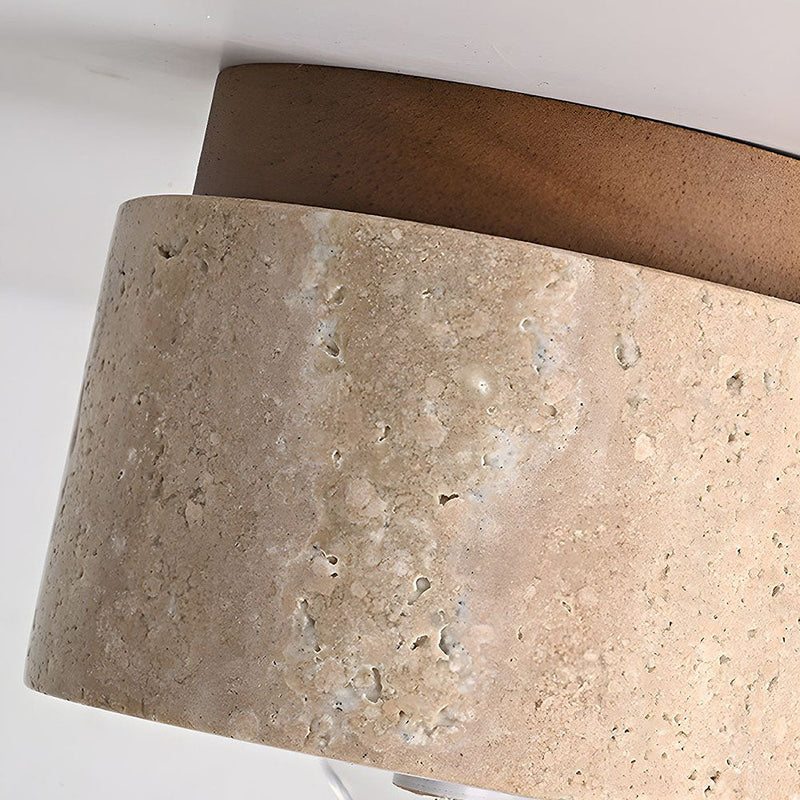Modern Wood Cylinder Flush Mount Ceiling Light Fixture - Stylish & Energy-Efficient Lighting for Home Decor