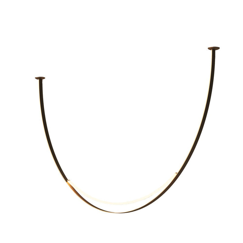 Modern 1/3 Leather Belts LED Pendant Light - Stylish LED Chandelier for Staircases