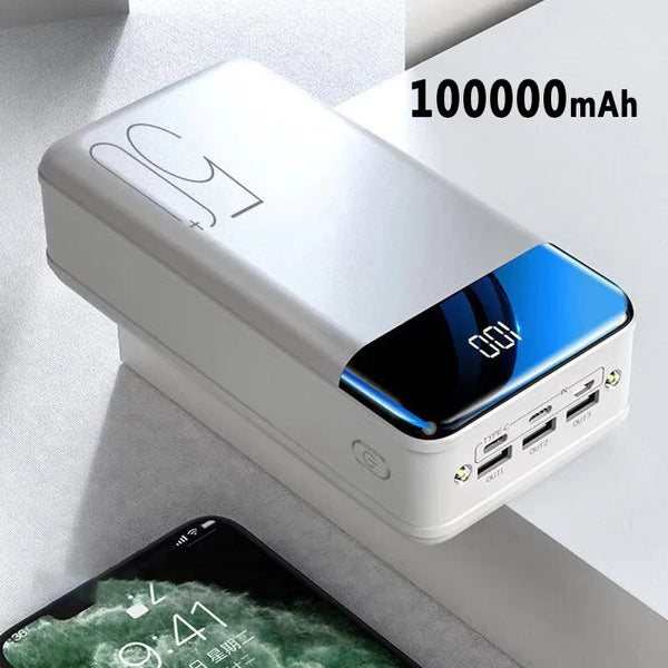 70,000mAh High-Capacity Power Bank - Super Fast Charging for Mobile Phones, Tablets, and Laptops - Portable External Battery Pack