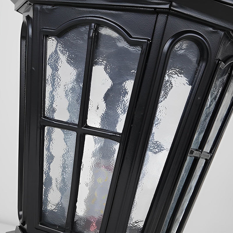 Retro Pavilion-Style Waterproof LED Solar-Powered Fence Post Lights - Elegant Outdoor Lighting for Gardens & Pathways