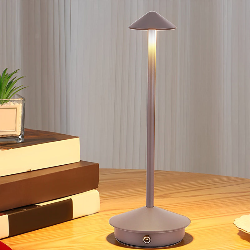 Mini Dimmable Triangle LED Table Lamp - Stylish & Energy-Efficient Lighting for Home & Office