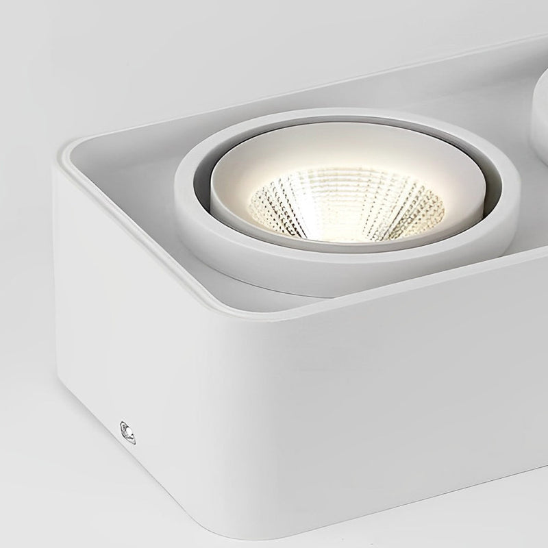 Square Adjustable LED Ceiling Grille Light with Three-Step Dimming - Modern Lighting Solution for Home & Office