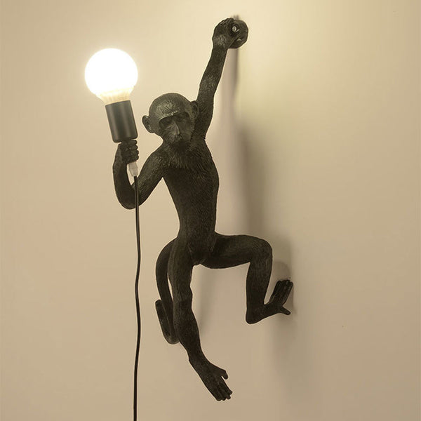Quirky Resin Monkey Wall Light - Unique Decorative Lighting for Home Decor