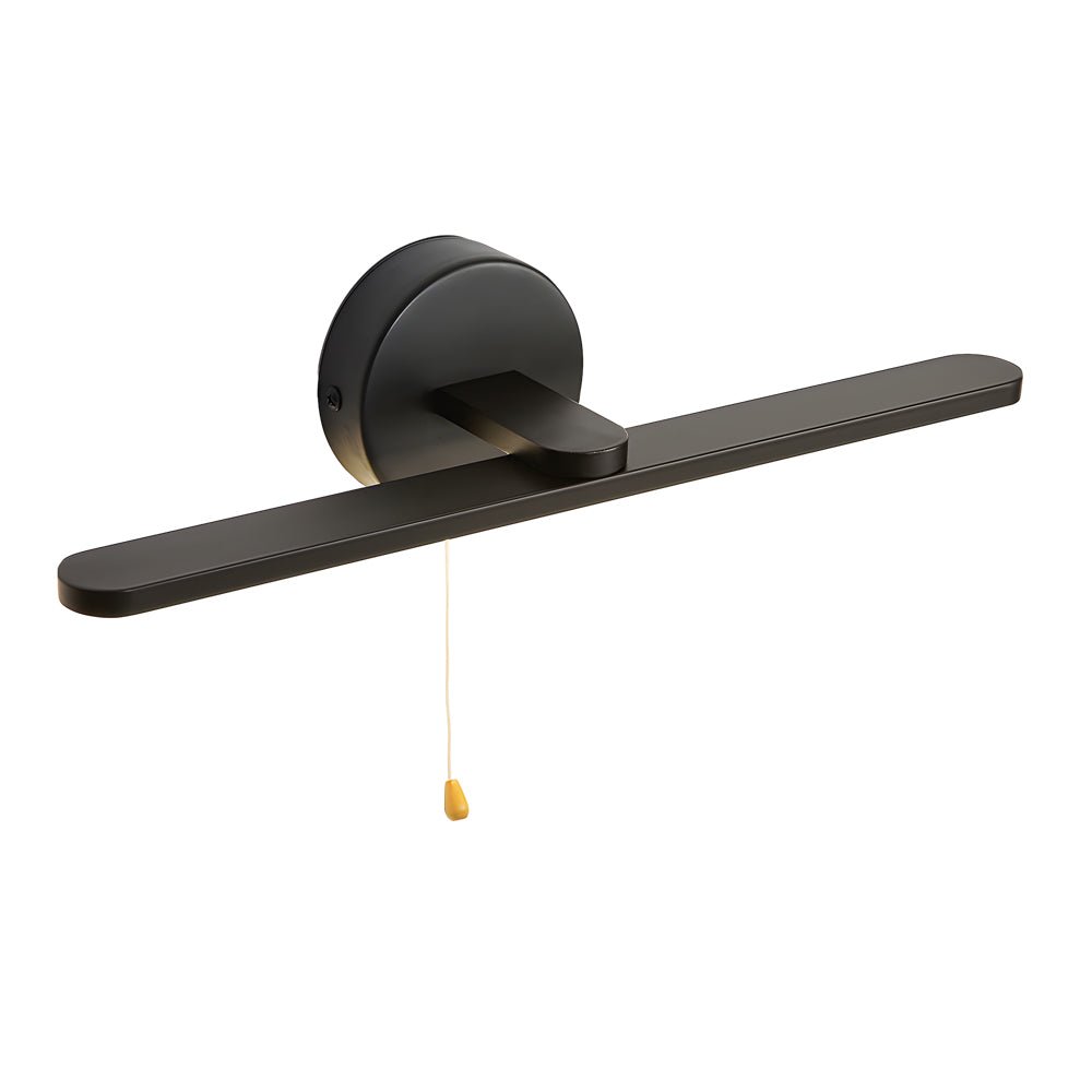 15.74'' Modern LED Linear Vanity Light with Pull Rope Switch - Stylish Black/Bronze Bathroom Lighting Fixture