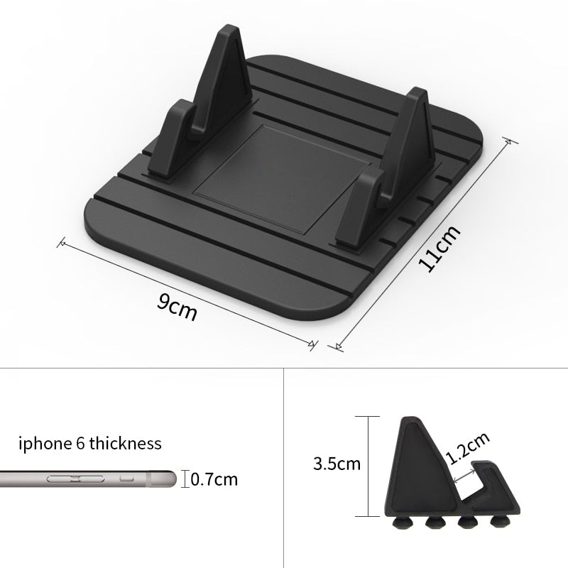 Universal Non-Slip Car Phone Holder - Secure Dashboard Mount for All Smartphones