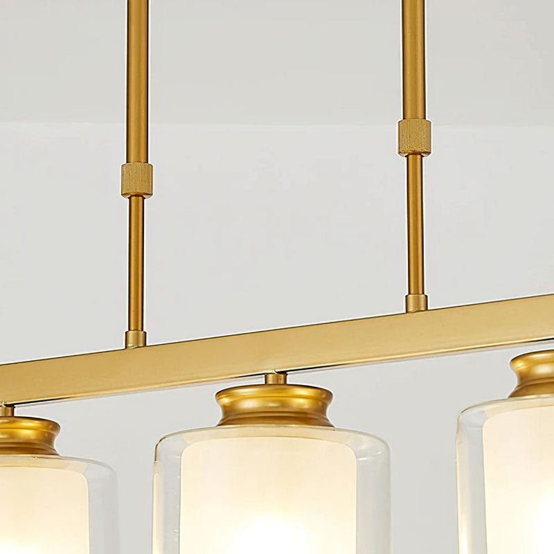 Modern Glass Ceiling Light Fixture for Kitchen Island - Stylish Pendant Lighting for Contemporary Home Decor