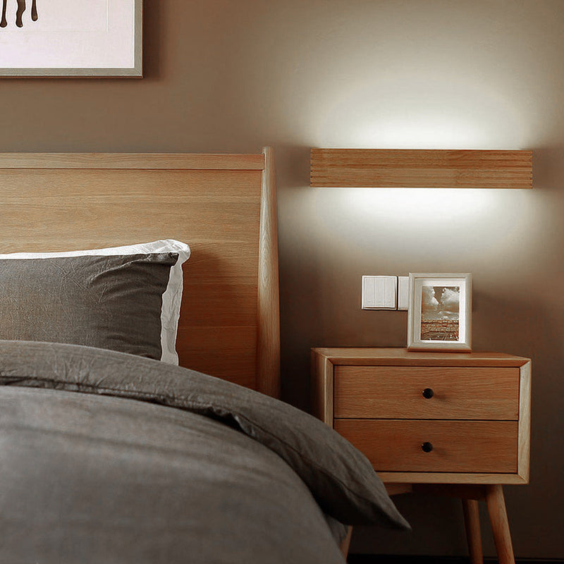 Modern Wood LED Wall Light Fixture - Stylish & Energy-Efficient Lighting for Home Decor