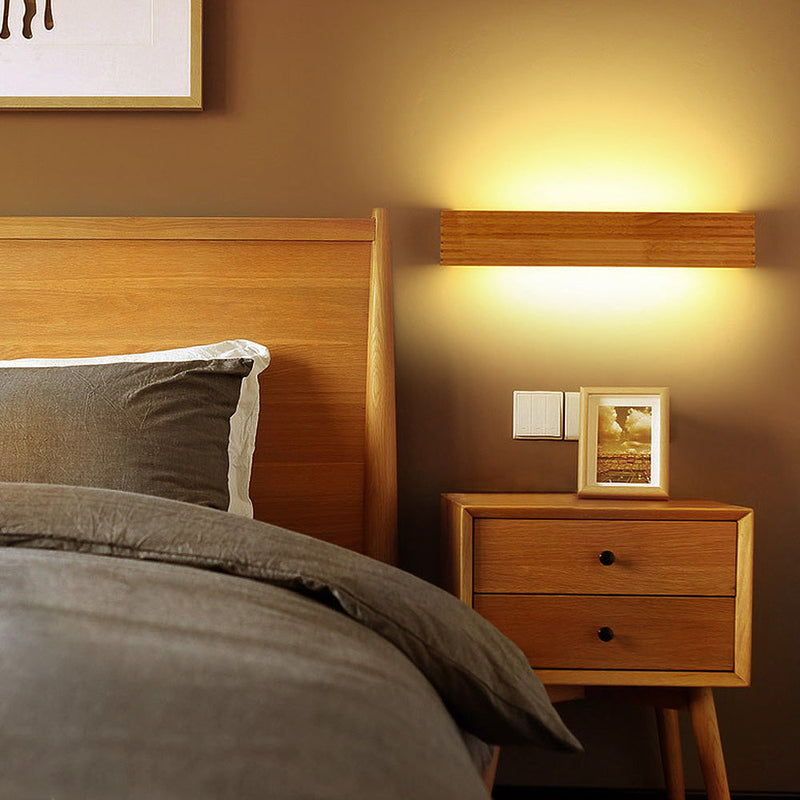 Modern Wood LED Wall Light Fixture - Stylish & Energy-Efficient Lighting for Home Decor
