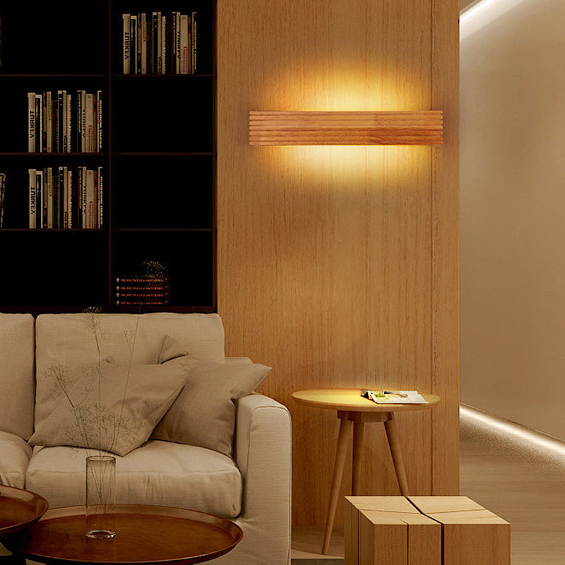 Modern Wood LED Wall Light Fixture - Stylish & Energy-Efficient Lighting for Home Decor