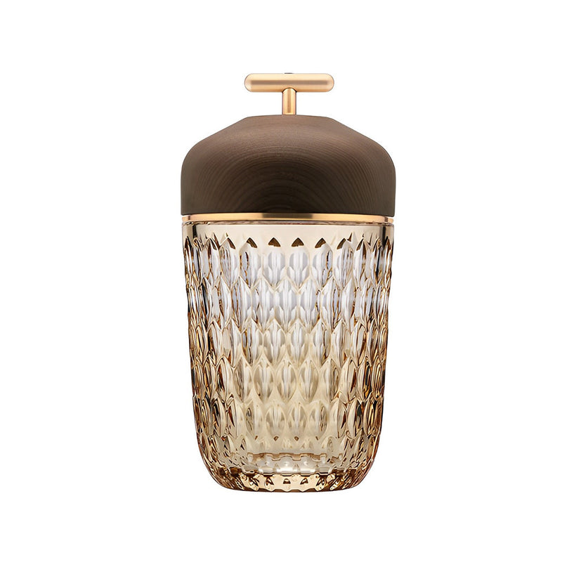 Elegant Cup-Shape Crystal Table Lamp | Glass Ambient Lighting for Home Decor
