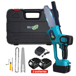 8-Inch & 10-Inch Electric Cordless Chainsaw Kit with 2 Batteries - Lightweight, Powerful & Easy to Use