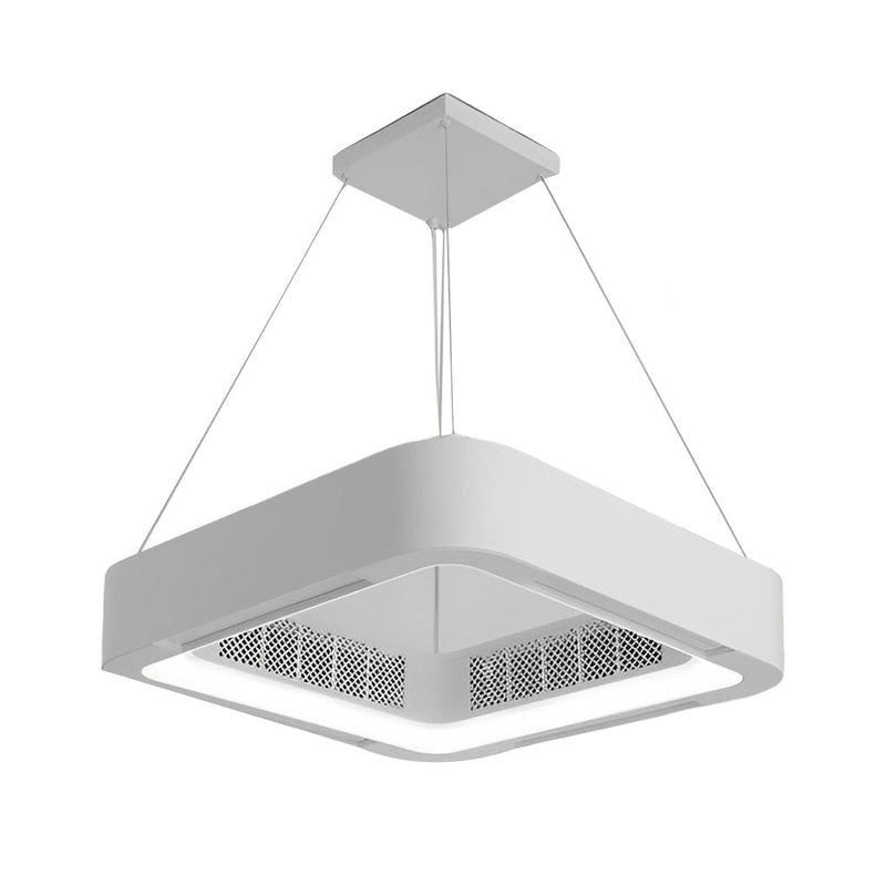 Modern Bladeless Ceiling Fan with Chandelier LED Lights - Energy-Efficient Inverter Design
