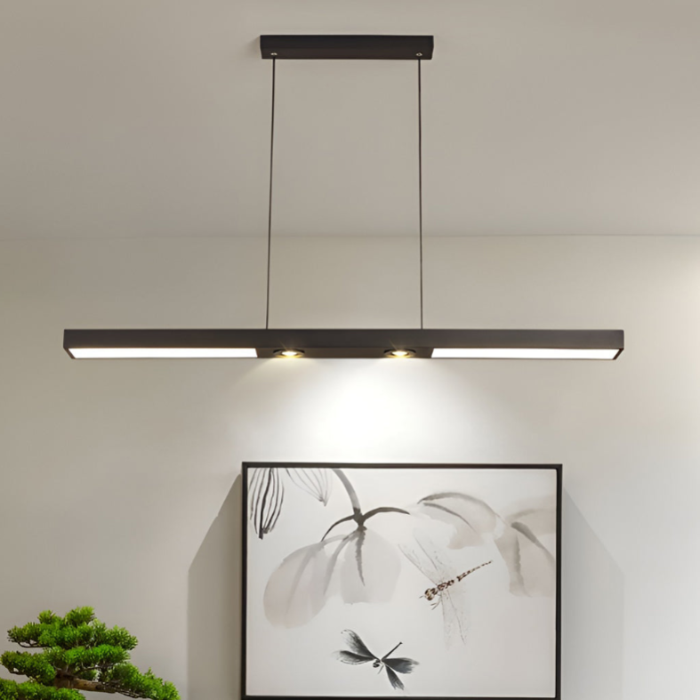 Modern Black Linear LED Flush Mount Ceiling Light - Sleek Spot Lighting for Contemporary Spaces