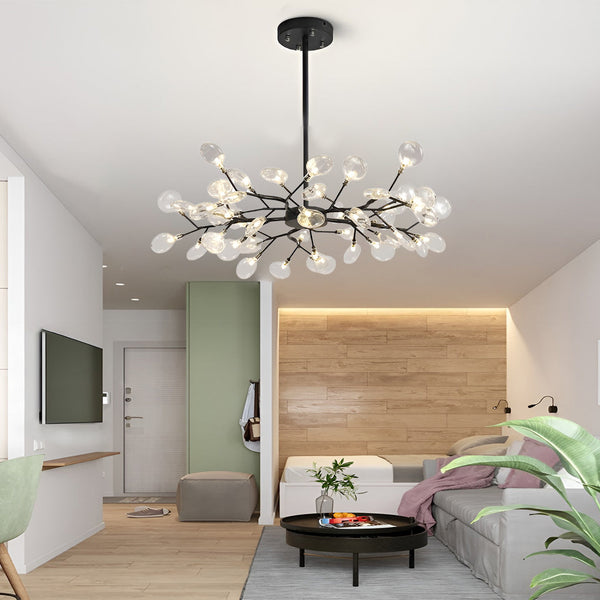 Nordic Branches Metal & Acrylic Chandelier - Modern Hanging Ceiling Light Fixture