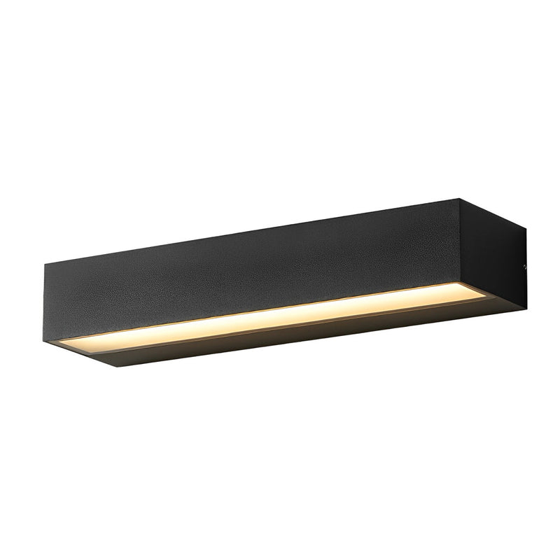 Modern Minimalist Waterproof Black LED Outdoor Wall Washer Light - Sleek Strip Design for Stylish Illumination