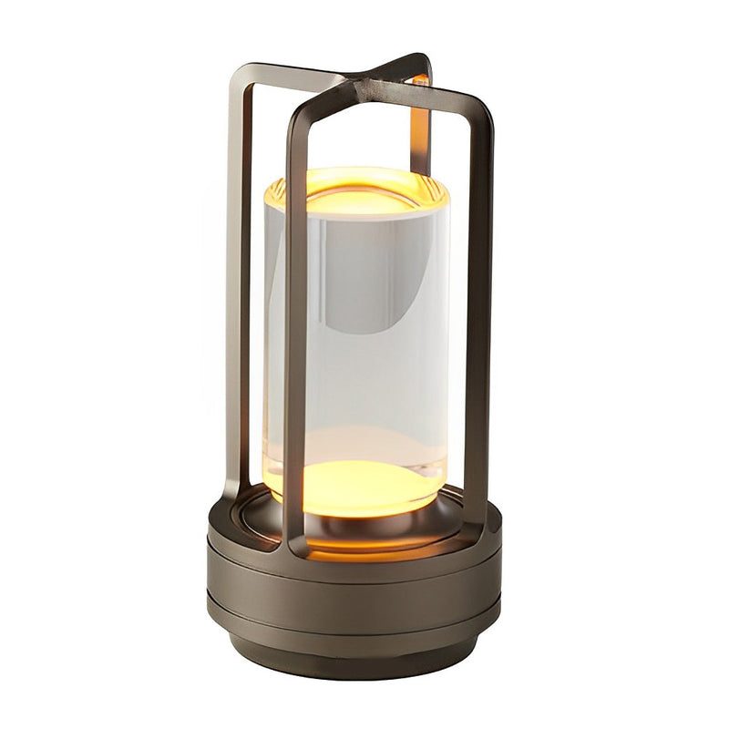 Cordless Portable Lantern Table Lamp with USB Charging - Touch Dimming Night Light for Home & Outdoor Use