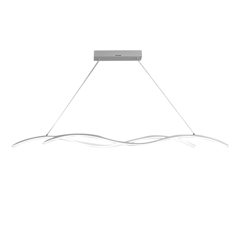 Modern Double Wavy Minimalist LED Chandelier - Stylish Hanging Ceiling Lamp for Contemporary Spaces