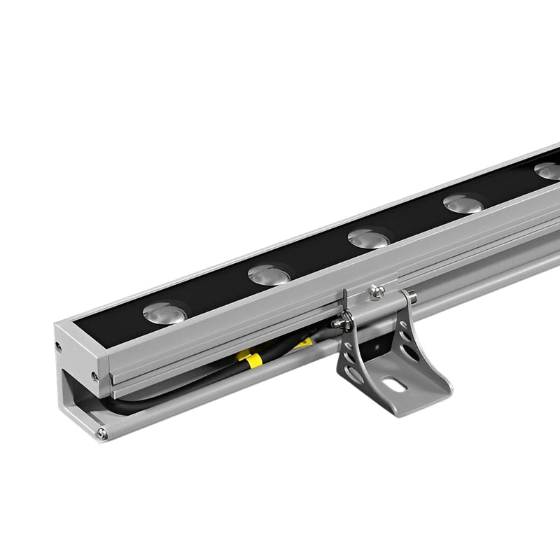Linear Up LED Outdoor Wall Washer Light - Adjustable Landscape Lamp with Baffle for Enhanced Illumination