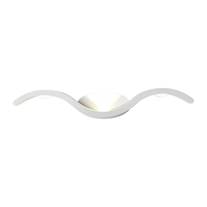 Outdoor Seagull Wavy Wall-Mounted Up/Down LED Light Fixture - Creative Decorative Lighting for Patios and Gardens