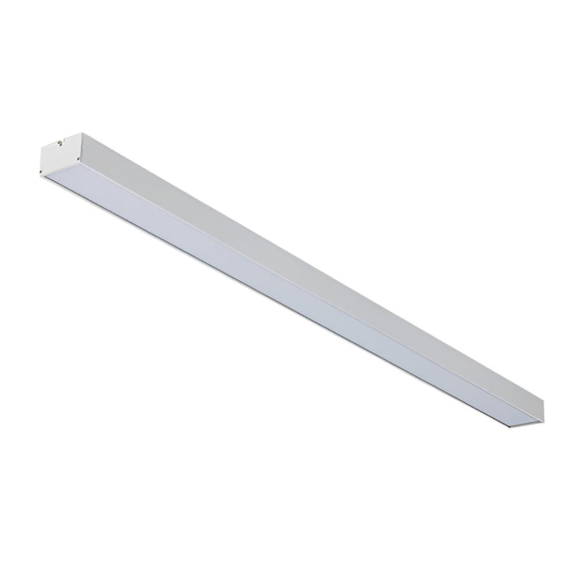 6-Pack 47-Inch Rectangle Aluminum Modern LED Pendant Lights for Office - Sleek Linear Design